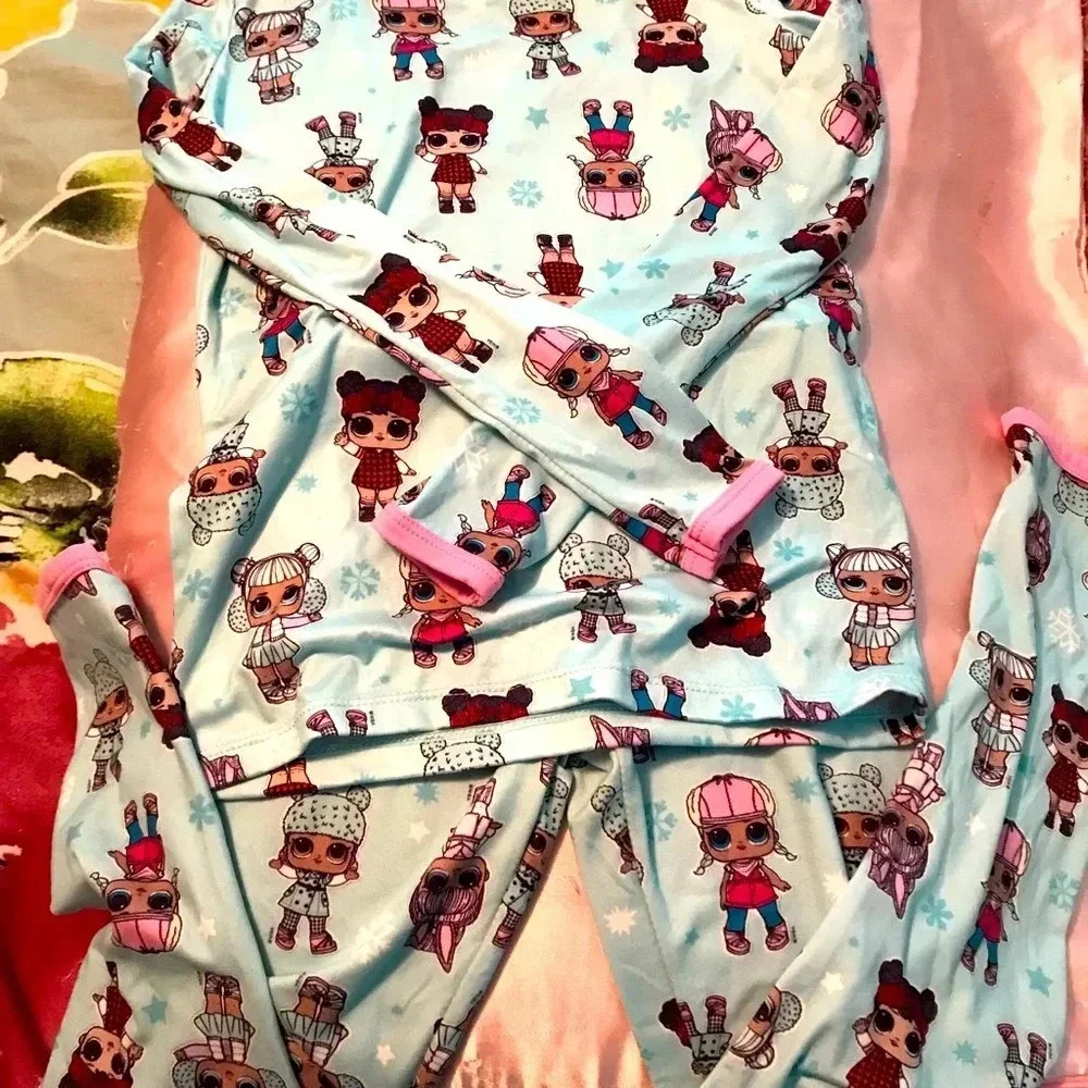 LOL Surprise 2 piece girls pajamas.Final price with discounted shipping.